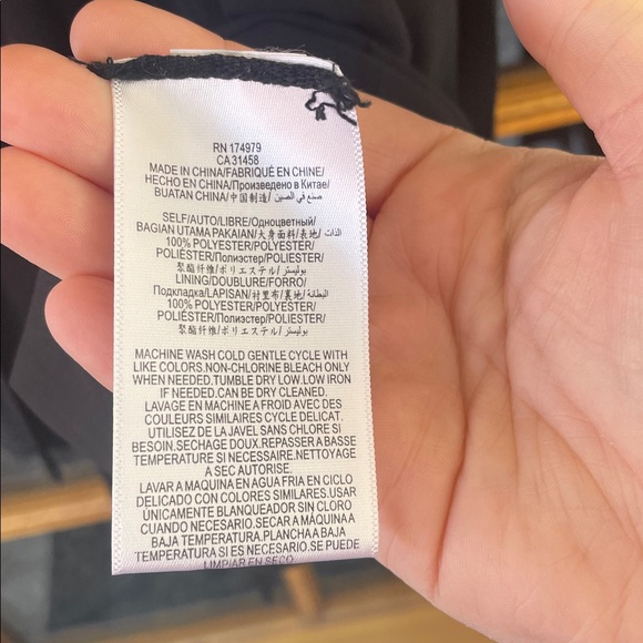 Bcbgmaxazria Black and white pleated dress size small - Picture 6 of 6